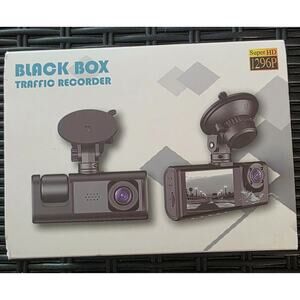 Dual Dash Cam Front & Rear GPS Car DVR G-Sensor Loop Recording HD 1296P